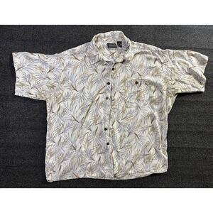 Alexander LLoyd Men's‎ Shirt Short Sleeve 2XLT  Embroidered Hawaiian/Cuban
